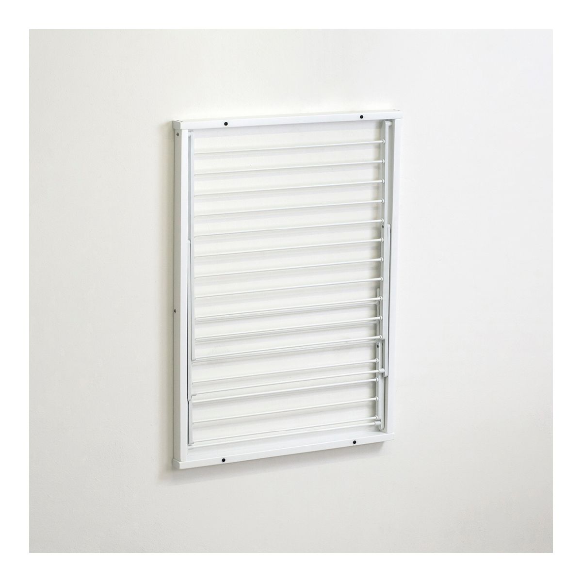 Arredamenti Italia Wandmontierter Kleiderständer, Holz, weiß, APERTO:P63 x L69 x H80 cm, CHI.: P3 x L69 x H95 cm