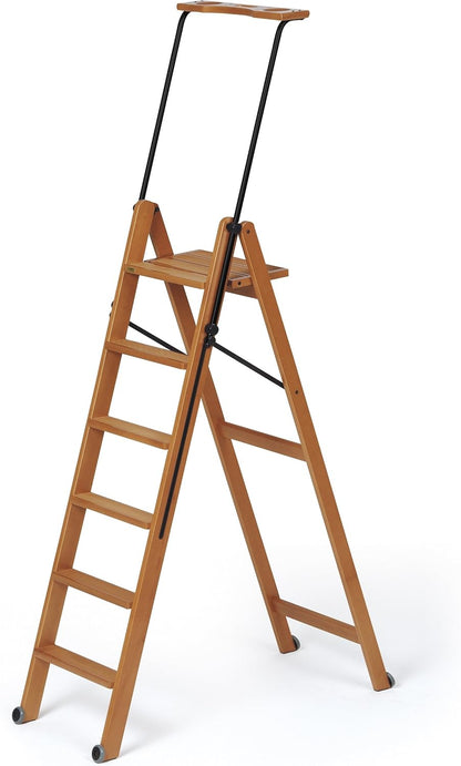 Arredamenti-Italia Trittleiter Tuscania – 6 Stufen 170/6 Kirschbaum-Finish