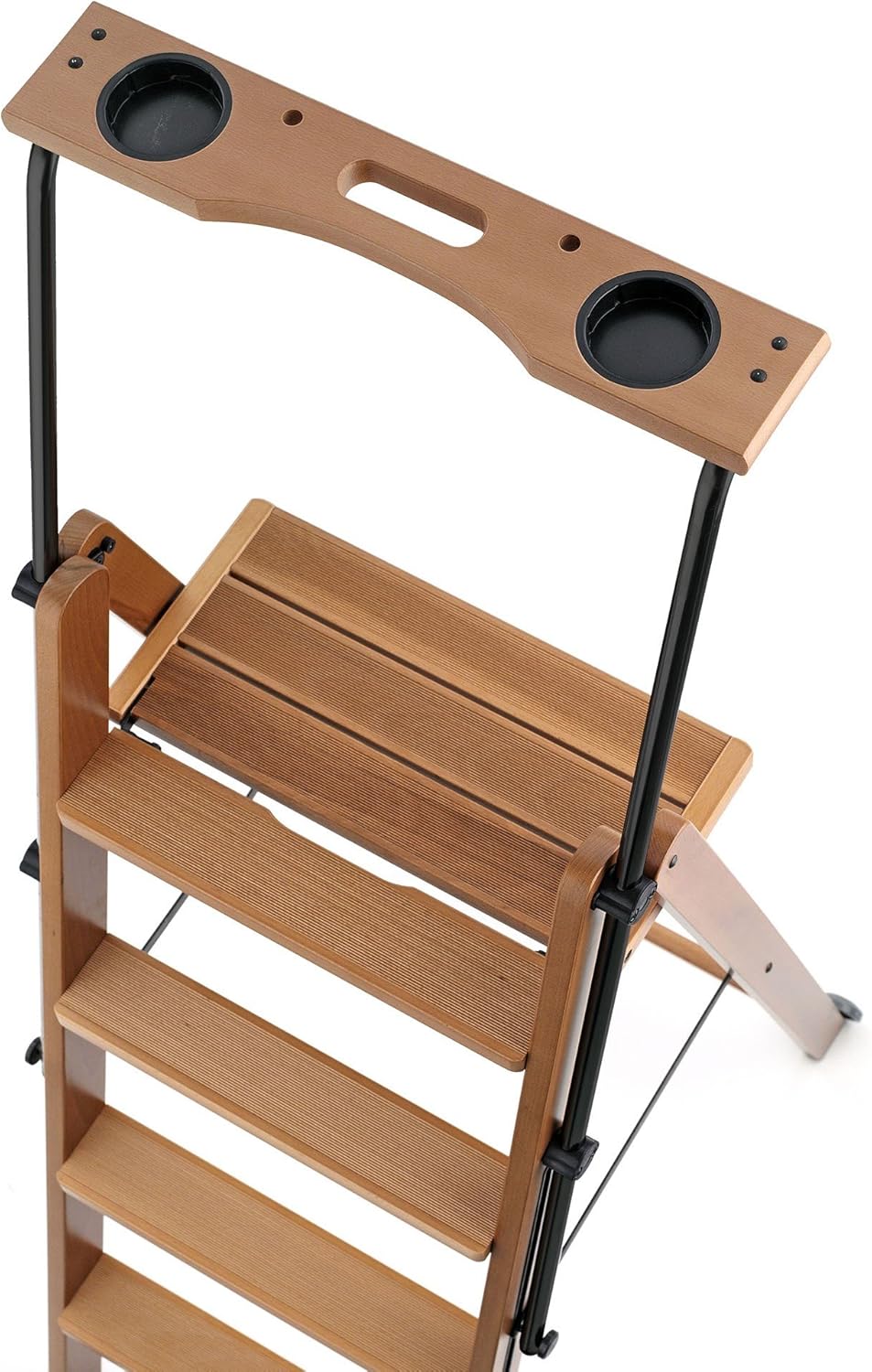 Arredamenti-Italia Trittleiter Tuscania – 6 Stufen 170/6 Kirschbaum-Finish