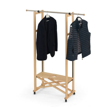 Arredamenti-Italia Faltgarderobe Elios in legno color naturale