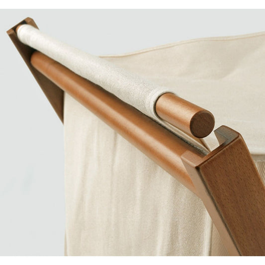 Arredamenti Italia Wäschesammler Banny, Holz - Faltbar - abnehmbare Tasche - Farbe:Kirsche