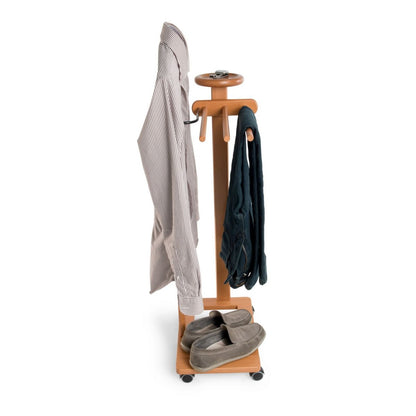 Arredamenti Italia Herrendiener für Schlafzimmer ANTIMO, Holz - Farbe: Kirsche Holz AR-It il Cuore del Legno“