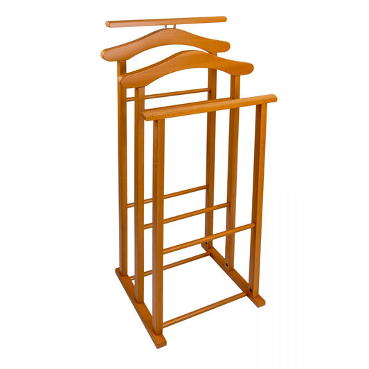 Arredamenti Italia Herrendiener für Schlafzimmer Maxi, Holz - 3fach-Träger - Farbe: Kirsche